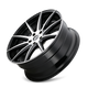 Cosmos KR194 17x8in Gloss Black Machined Wheel <br> 5x114.3 Bolt Pattern / 38mm Offset / 72.62mm Hub