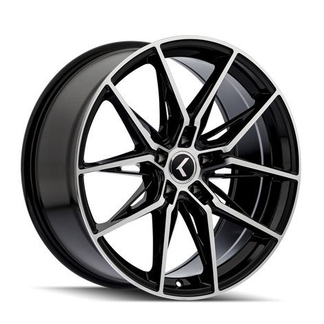 Evolve KR196 20x9in Gloss Black Machined Wheel <br> 5x114.3 Bolt Pattern / 35mm Offset / 72.62mm Hub
