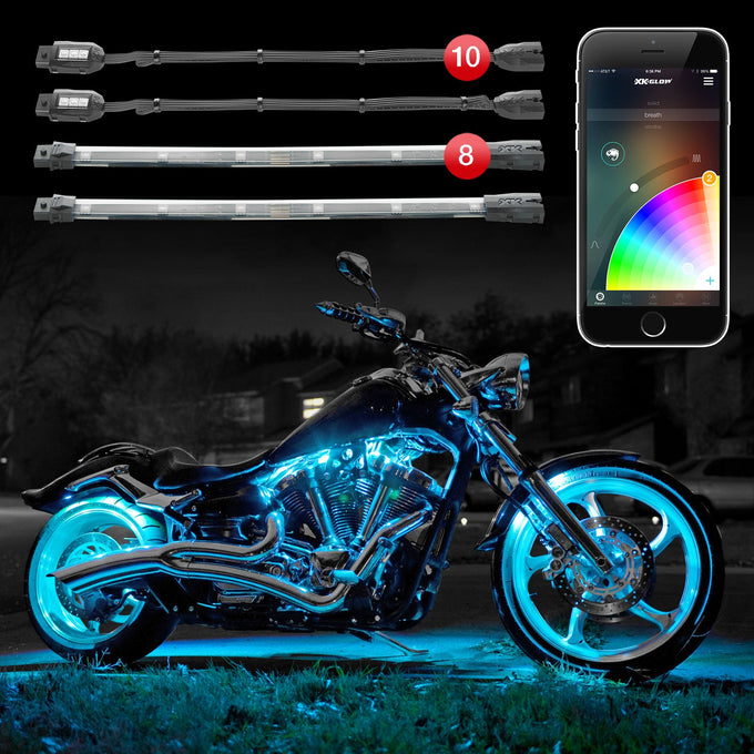 XKchrome LED Motorcycle Underglow Light Kits<br> Motorcycle