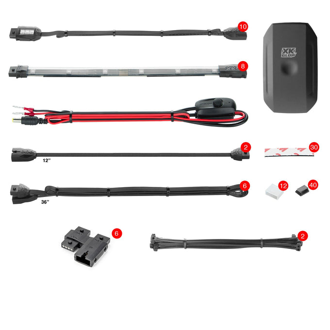 XKchrome LED Motorcycle Underglow Light Kits<br> Motorcycle
