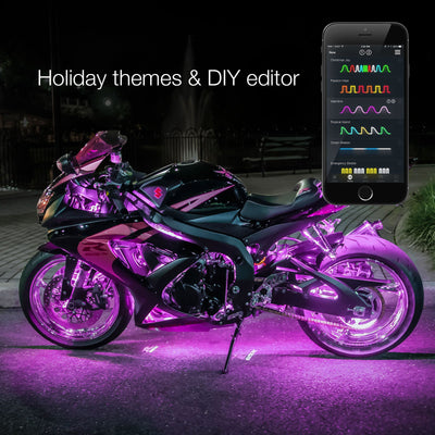 XKchrome LED Motorcycle Underglow Light Kits<br> Motorcycle