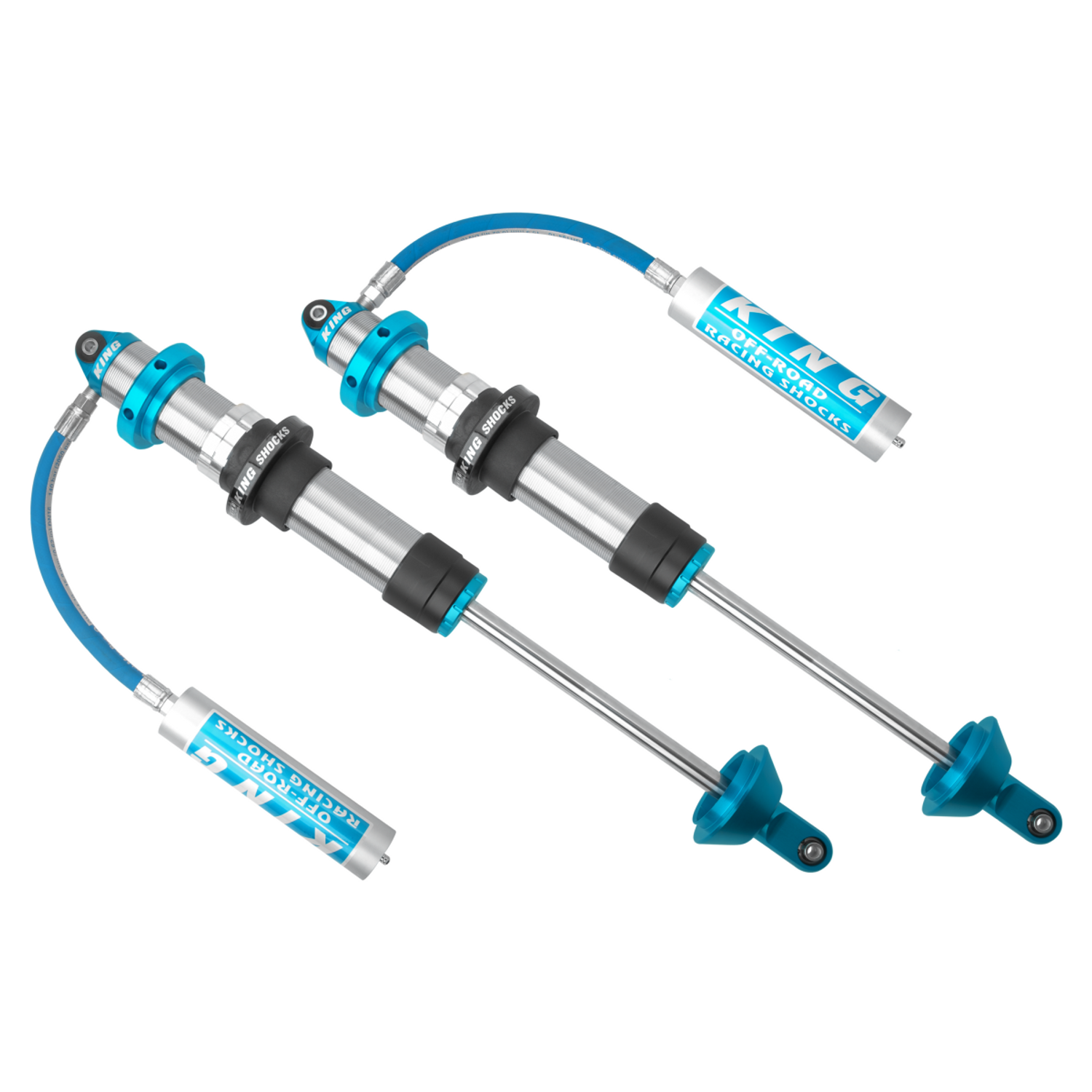 3.0 Performance Racing 14in Stroke W/O Springs Hose Remote Reservoir Coil-Over Shocks