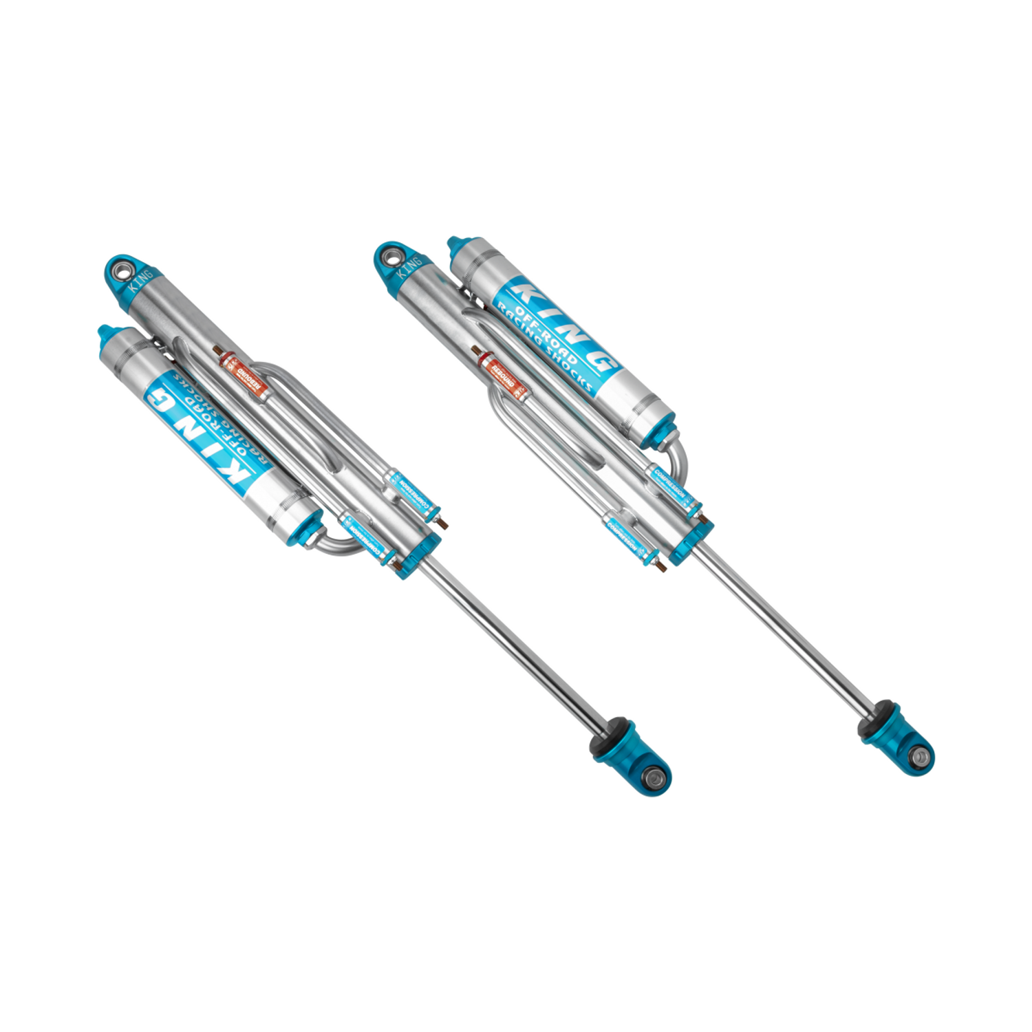 2.5 Pure Race 12in Stroke 2 Tube Bypass Piggyback Reservoir 7/8 Shaft Large 3/4 Bypass Tubes