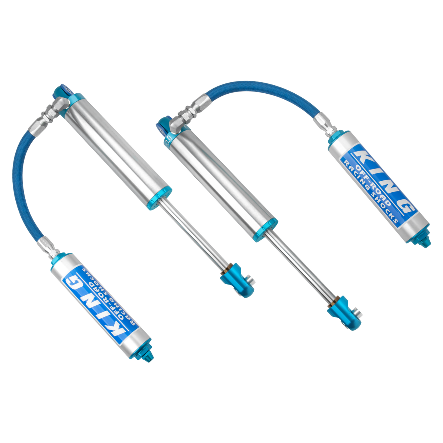 3.0 Pure Race 8in Stroke 1in Shaft Hose Remote Reservoir Smoothie Smooth Body Shocks