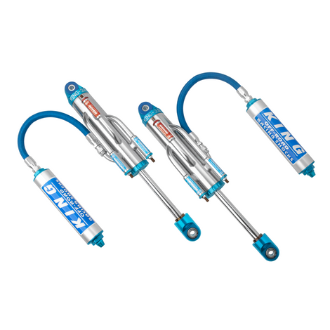 3.0 Pure Race 14in Stroke 2 Tube Bypass Hose Remote Reservoir 1in Shaft Large 3/4 Bypass Tubes