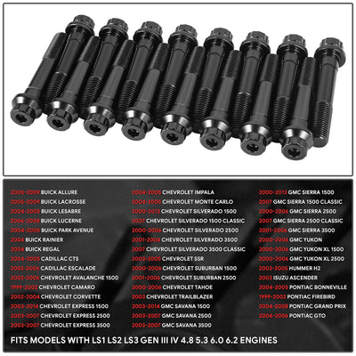 16 Pcs Engine Connecting Rod Bolt Kit <br> 00-13 Silverado/ Sierra, 03-14 Express/ Savana