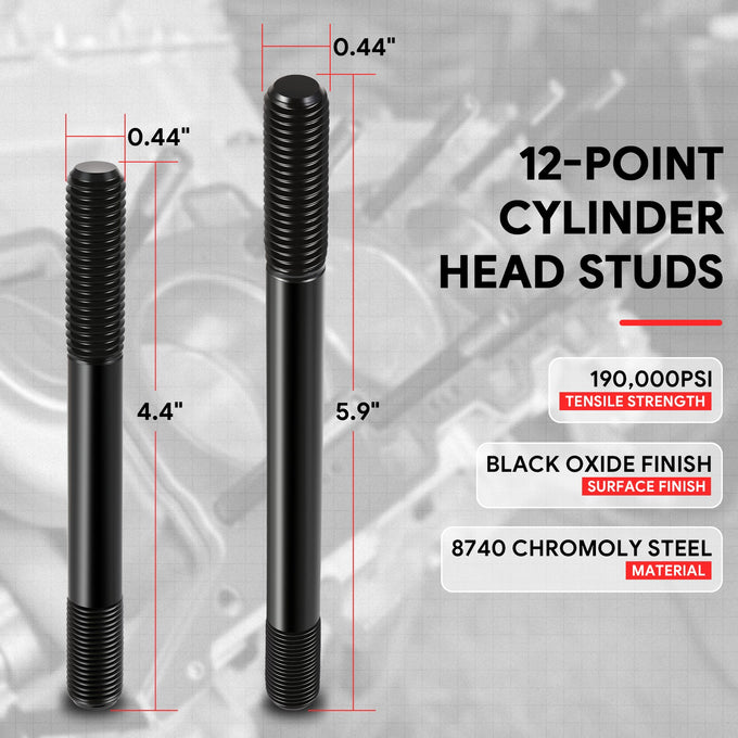 20 Pcs Cylinder Head Studs <br> 14-19 Chevy Corvette/ 16-24 Camaro 6.2L