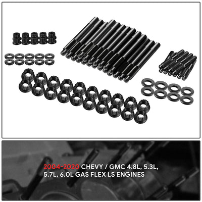 12-Point Cylinder Head Stud Kit <br> 04-20 Chevy / GMC 4.8, 5.3, 5.7, 6.0L Gas Flex LS Engines