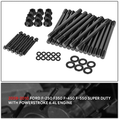 12-Point Cylinder Head Stud Kit <br> 08-10 Ford F-250 F350 F-450 F-550 Super Duty 6.4L