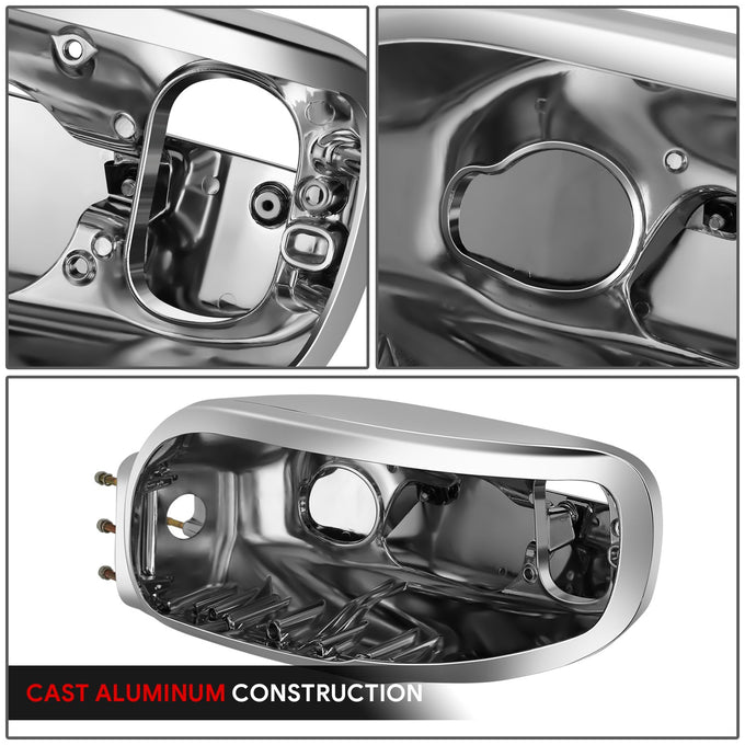 Factory Style Aluminum Headlight Housings<br>14-18 Peterbilt 367, 14-15 567, 06-15 388