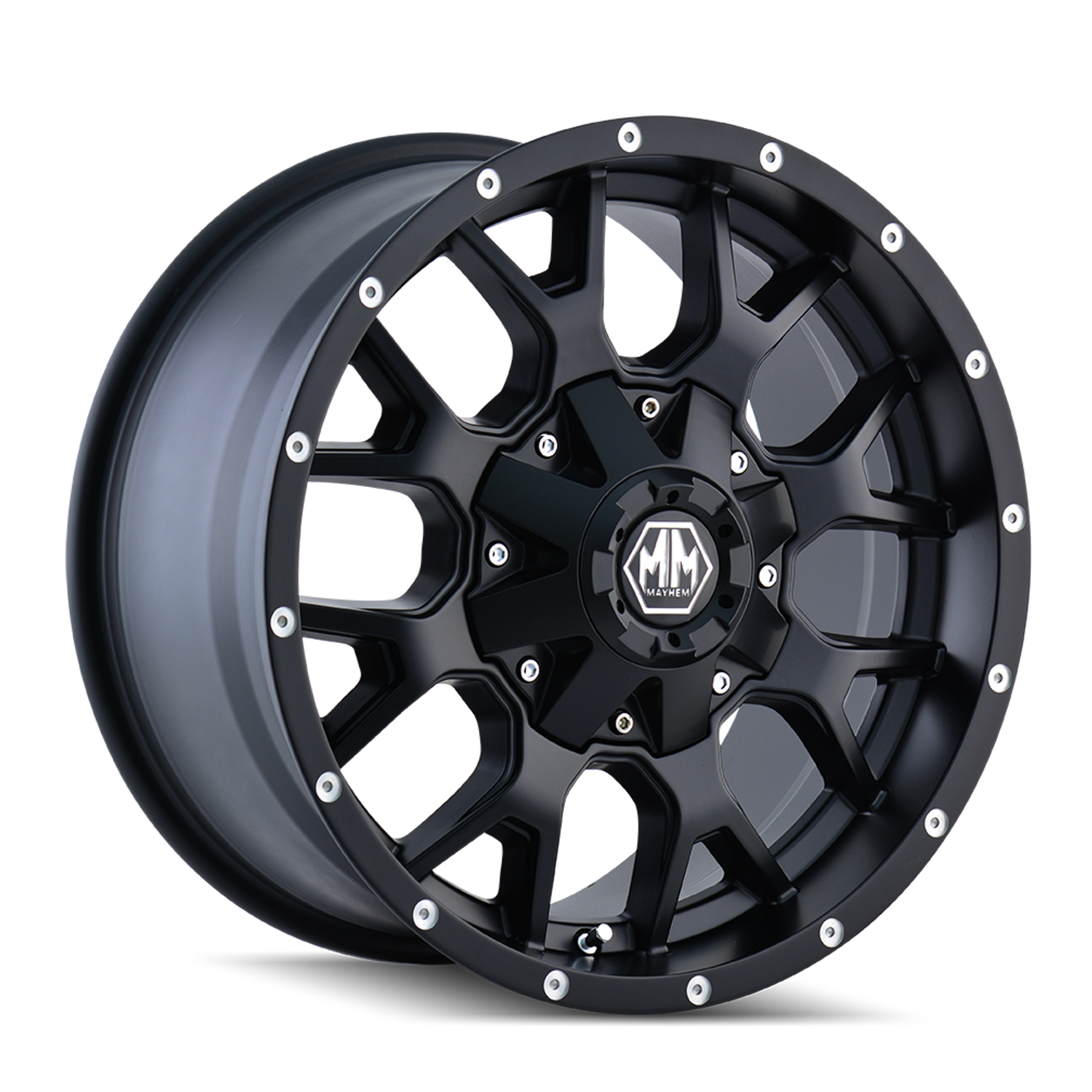 Warrior 8015 Matte Black Wheel <br> 20x10 / 5x127 BP / -25mm Offset / 87mm Hub