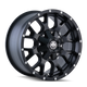 Warrior 8015 Matte Black Wheel <br> 20x10 / 5x127 BP / -25mm Offset / 87mm Hub
