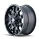 Warrior 8015 Matte Black Wheel <br> 20x10 / 5x127 BP / -25mm Offset / 87mm Hub
