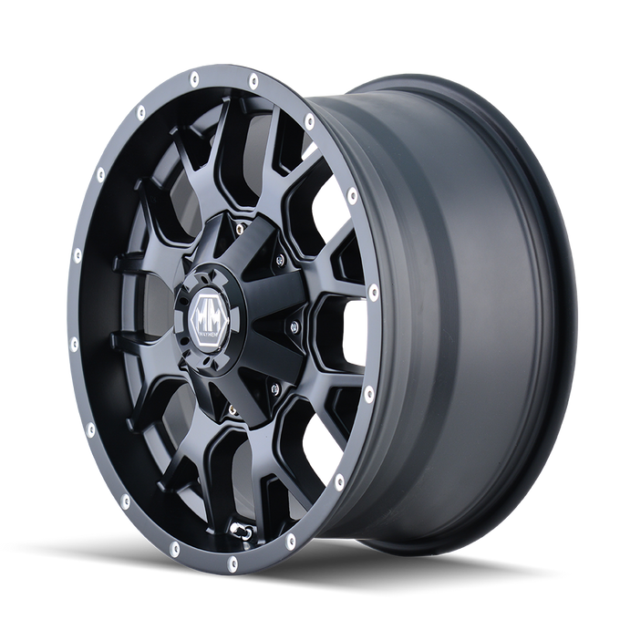 Warrior 8015 Matte Black Wheel <br> 20x10 / 5x127 BP / -25mm Offset / 87mm Hub