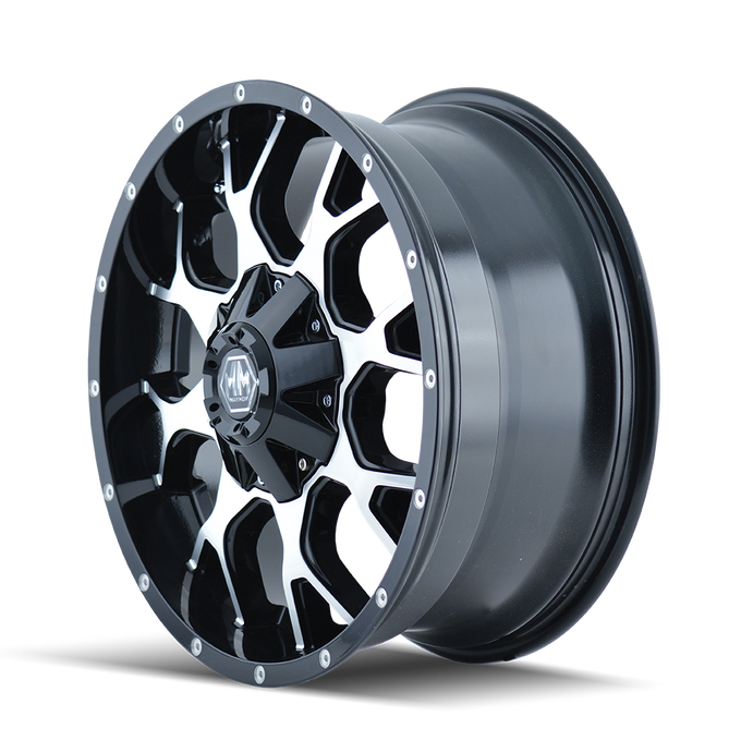 Warrior 8015 Black/Machined Face Wheel <br> 20x9 / 6x135 BP / 0mm Offset / 106mm Hub