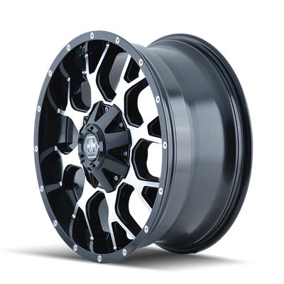 Warrior 8015 Black/Machined Face Wheel <br> 20x9 / 6x135 BP / 18mm Offset / 106mm Hub