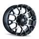Warrior 8015 Gloss Black Milled Wheel <br> 20x9 / 8x165.1 BP / 18mm Offset / 124.1mm Hub