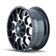 Warrior 8015Black/Machined Face Wheel <br> 18x9 / 6x135 BP / 18mm Offset / 106mm Hub