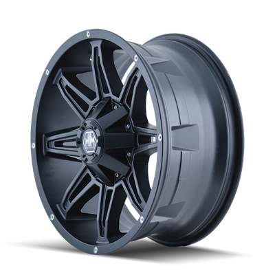 Rampage 8090 Matte Black Wheel <br> 17x9 / 5x114.3 BP / 18mm Offset / 87mm Hub