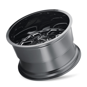 Cogent 8107 Black w/ Milled Spokes Wheel <br> 20x10 / 6x135 BP / -19mm Offset / 106mm Hub