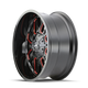 Cogent 8107 Black w/ Prism Red Wheel <br> 22x10 / 8x165.1 BP / -19mm Offset / 130.8mm Hub