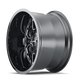Cogent 8107 Black w/ Milled Spokes Wheel <br> 20x9 / 5x139.7 BP / 0mm Offset / 110mm Hub