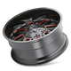 Cogent 8107 Black w/ Prism Red Wheel <br> 20x9 / 5x139.7 BP / 0mm Offset / 110mm Hub