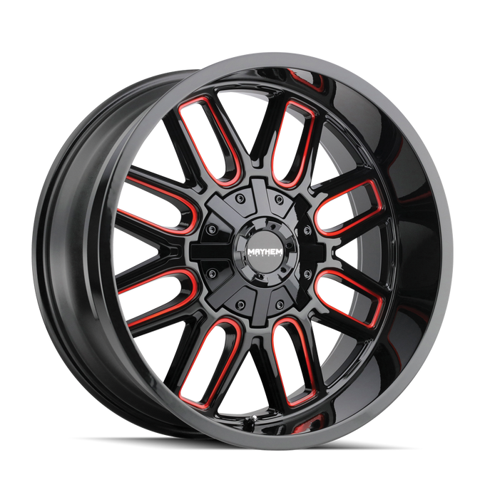 Cogent 8107 Black w/ Prism Red Wheel <br> 17x9 / 5x127 BP / -12mm Offset / 87.1mm Hub