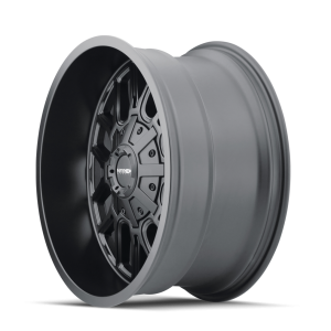 Cogent 8107 Matte Black Wheel <br> 17x9 / 5x127 BP / -12mm Offset / 87.1mm Hub