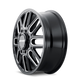 Cogent 8107D Dually Black w/Milled Spokes Wheel <br> 2017,19-26 Ram 3500