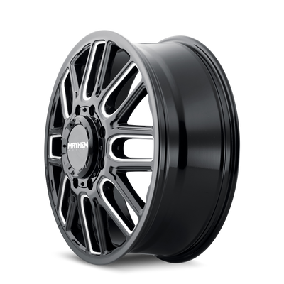 Cogent 8107D Dually Black w/Milled Spokes Wheel <br> 2017,19-26 Ram 3500