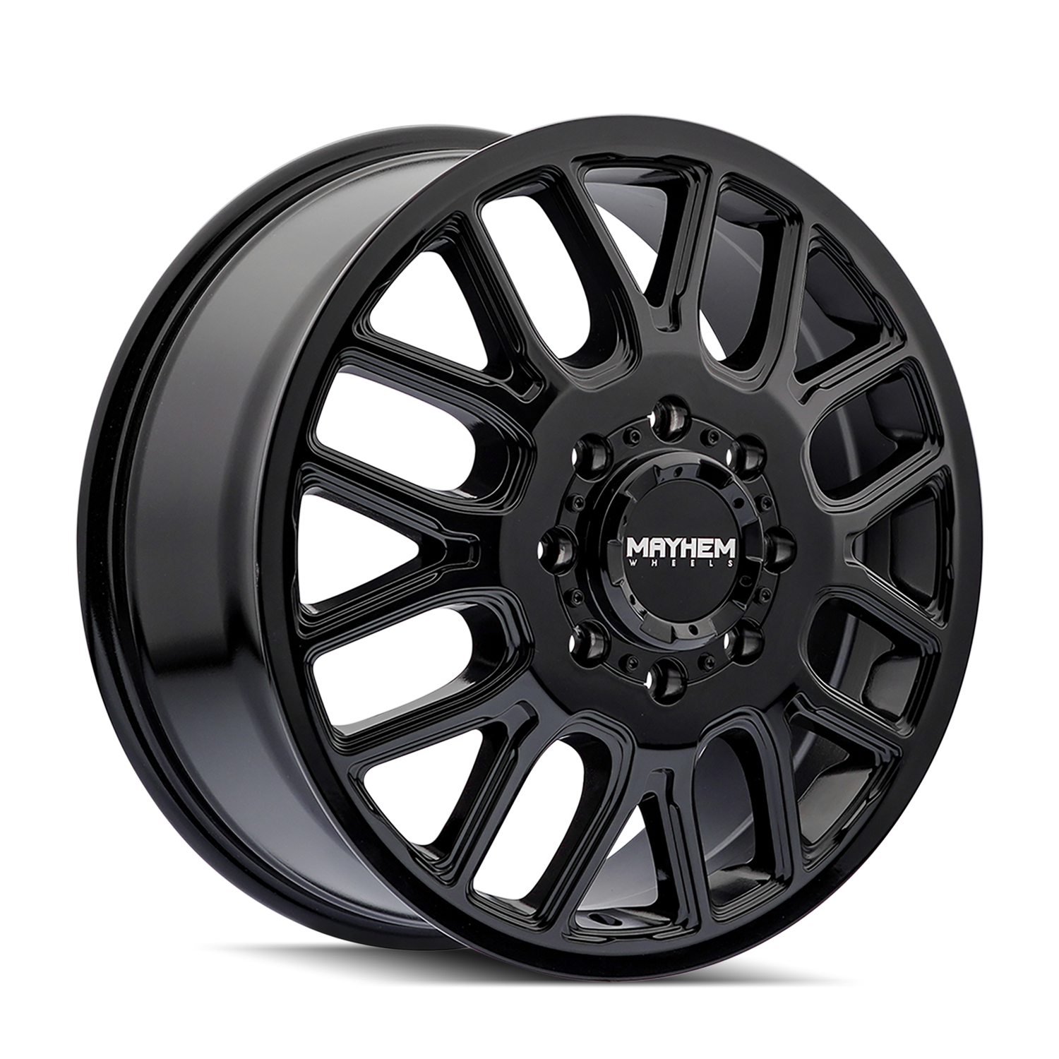 Cogent 8107D Dually Gloss Black Wheel <br> 11-26 Chevy Silverado GMC Sierra 3500 HD