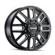 Cogent 8107D Dually Black w/ Milled Spokes Wheel <br> 20x8.25/8x210 BP/-192mm Offset/154.2mm Hub
