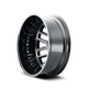 Cogent 8107D Dually Black w/ Milled Spokes Wheel <br> 20x8.25/8x210 BP/-192mm Offset/154.2mm Hub