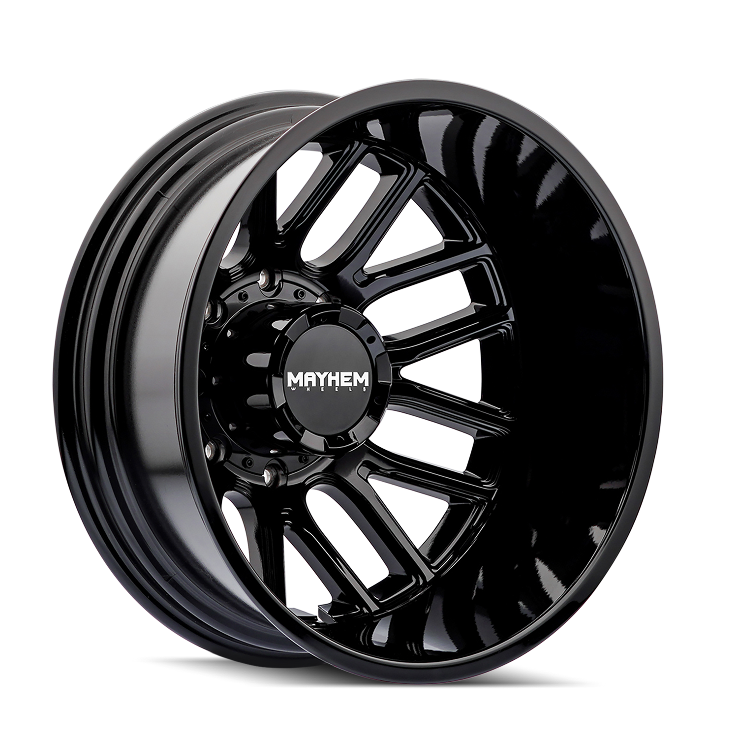 Cogent 8107D Dually Gloss Black Wheel <br> 20x8.25 / 8x210 BP/ -192mm Offset / 154.2mm Hub