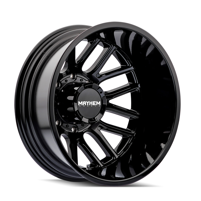 Cogent 8107D Dually Gloss Black Wheel <br> 20x8.25 / 8x210 BP/ -192mm Offset / 154.2mm Hub