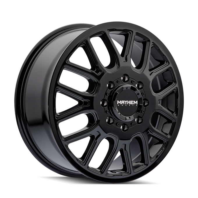 Cogent 8107D Dually Gloss Black Wheel <br> 07-10 Chevy Silverado 3500 HD, 11-18 Ram 3500