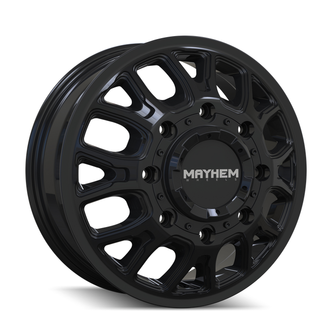 Cogent 8107D Dually Gloss Black Wheel <br> 17x6.5 / 8x210 BP / 125mm Offset / 154.2mm Hub