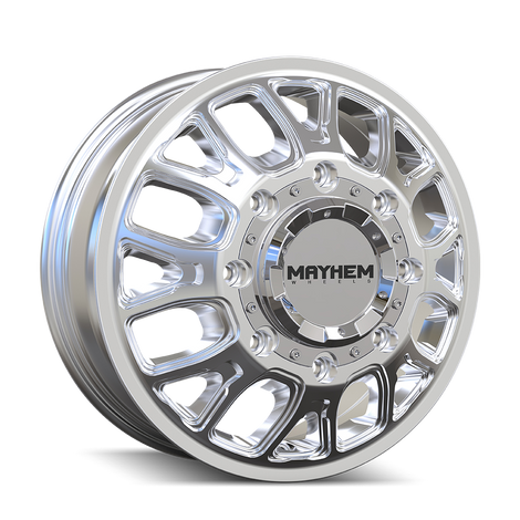 Cogent 8107D Dually Polished Wheel <br> 17x6.5 / 8x165.1 BP / 125mm Offset / 121.3mm Hub