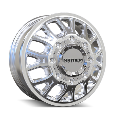 Cogent 8107D Dually Polished Wheel <br> 17x6.5 / 8x165.1 BP / 125mm Offset / 121.3mm Hub