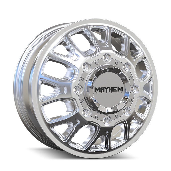 Cogent 8107D Dually Polished Wheel <br> 17x6.5 / 8x165.1 BP / 125mm Offset / 121.3mm Hub