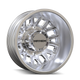 Cogent 8107D Dually Polished Wheel <br> 17x6.5 / 8x165.1 BP / 125mm Offset / 121.3mm Hub