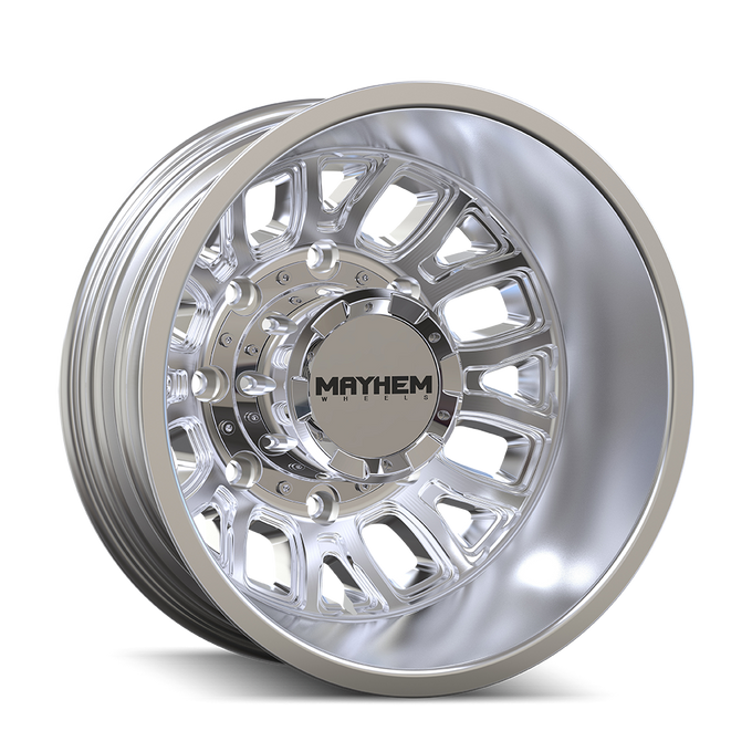 Cogent 8107D Dually Polished Wheel <br> 17x6.5 / 8x165.1 BP / 125mm Offset / 121.3mm Hub