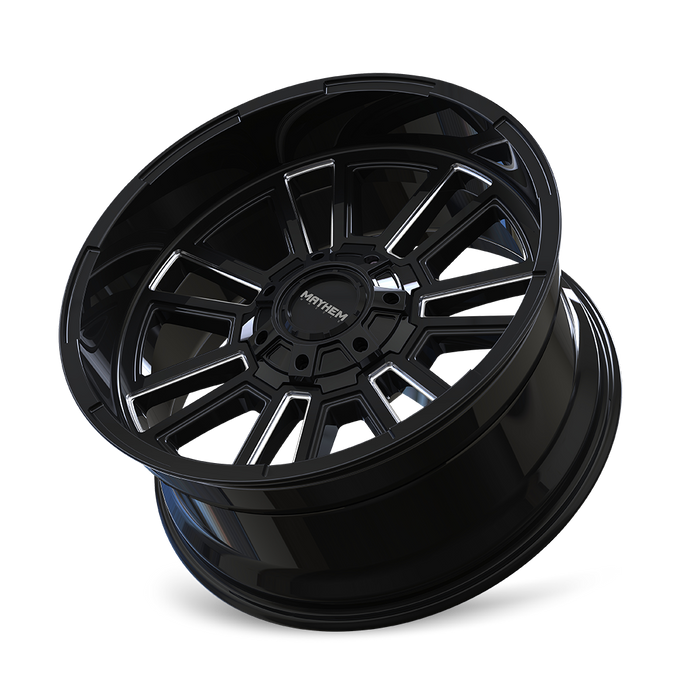 Apollo 8115 Black w/ Milled Spokes Wheel <br> 20x9 / 6x135 BP / 0mm Offset / 106mm Hub