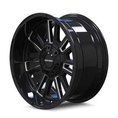 Apollo 8115 Black w/ Milled Spokes Wheel <br> 99-26 Ford F-250 F-350 Super Duty, 00-05 Excursion