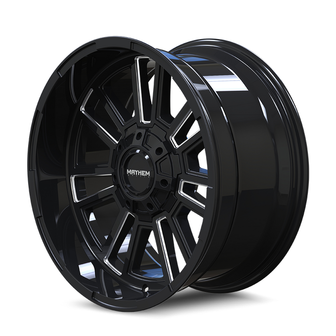 Apollo 8115 Black w/ Milled Spokes Wheel <br> 99-26 Ford F-250 F-350 Super Duty, 00-05 Excursion