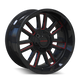Apollo 8115 Black w/ Prism Red Wheel <br> 99-26 Ford F-250 F-350 Super Duty, 00-05 Excursion