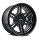 Hermosa 8117 Black/Milled Wheel <br> 20x10 / 5x127 BP/ -25mm Offset / 87mm Hub