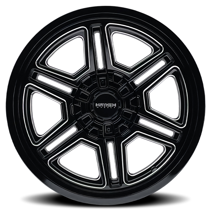 Hermosa 8117 Black/Milled Wheel <br> 20x10 / 5x127 BP/ -25mm Offset / 87mm Hub