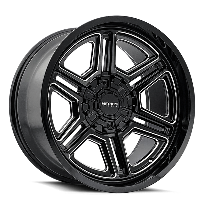 Hermosa 8117 Black/Milled Wheel <br> 99-26 Ford F-250 F-350 Super Duty, 00-05 Excursion